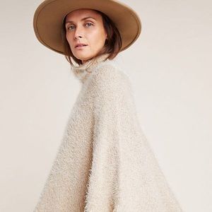 NEW Anthropologie Lara Eyelash Poncho